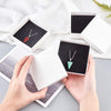 "Deluxe Cardboard Jewelry Box Set - 12 Pcs of Elegant Milky White Square Gift Cases with Sponge Fill for Necklaces, Bracelets, and Pendants - Perfect for Packaging and Shipping"