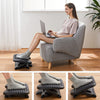 Foot Rest, 3 Height under Desk Foot Rest, Foot Stool with 30 Degree Tilt Angle Adjustment, Massage Surface Texture Improves Comfort for Home, Office