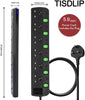 "Power up your space with the  6 Way Extension Lead - Switches, Wall Mountable, 1.8M/5.9Ft Cable, 13A, 3250W"