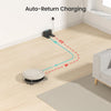 "Ultimate Cleaning Companion: M210P Champagne Robot Vacuum - Powerful, Sleek, and Smart! Perfect for Pet Hair, Hard Floors, and Carpets. Alexa Voice Control, Self-Charging, and Compact Design!"