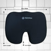 Seat Cushion for Office Chair Memory Foam Coccyx Pain Relief Cushion Pillow for Back Support Non-Slip Seat Pad for Office Desk, Gamming Chair, Wheelchair, Car Seat, Sciatica, Tailbone Pain