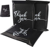 "Rose Gold Postal Bags - 60 Pack | Self-Adhesive & Stylish Mailing Bags for Clothes and Packaging | Portable & Opaque Poly Plastic Bags with Golden Thank You"
