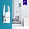 "Supercharge Your Wi-Fi Signal with the AX1800 Dual Band Wi-Fi 6 Range Extender - Boost Speed and Coverage with Gigabit Port, External Antennas, and Access Point Mode! (UK Plug, White)"