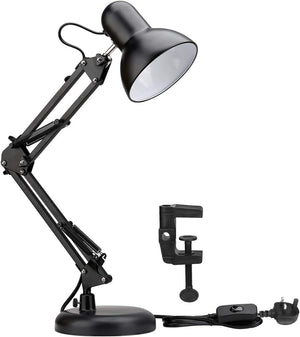 "Modern and Flexible Swing Arm Desk Lamp - Ideal for Reading, Bedside, and Office Use"