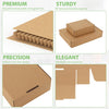 "Compact and Convenient: 20 Pack of Small Brown Corrugated Shipping Boxes - Ideal for Mailing and Business Packaging - 7X5X2 Inches"