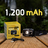 "Illuminate Your Adventures with the  H6 Pro LED Head Torch Headlamp - Motion Sensor Control, 650 Lumen Brightness, 30 Hours of Runtime, USB Rechargeable Waterproof Headlight Flashlight - Perfect for Camping, Hiking, Fishing, and Work - 1 Pack"