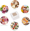 " 100Pcs Mini Cake and Cookie Boxes - Perfect for Pastries, Cupcakes, and More! (4X4X2.5 Inches, White)"