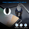 "2-in-1 Rapid Car Charger: Power Up Your Devices Anywhere with Lightning Speed - Works with iPhone, Samsung, iPad, Huawei - Sleek Black Design"