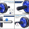 "Total Body Transformation Kit - The Ultimate 7-IN-1 Ab Roller Wheel Set for Home Gym - Includes Bonus Push-Up Bars, Resistance Band, Skipping Rope, Hand Grip, and Knee Pad - The Perfect Father's Day Gift for Fitness Fanatics"