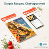 "Effortless Cooking with the 5.5L Air Fryer: Enjoy Oil-Free, Time-Saving Meals with 11 Presets and 100 Recipes Cookbook! Non-Stick, Easy-to-Clean Design, 1700-Watt Power - CP158-AF"