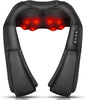 "Ultimate Relaxation: Portable 3D Kneading Neck Massager with Heat by  - Perfect Gift for Women and Men, Use at Home or in the Car (Black)"