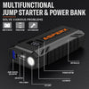 "Supercharged Power Pack: Effortlessly Jump Start Any Vehicle - Unleash 1500A Boost for Gas/ Diesel Engines up to 7L/5.5L, Equipped with Jump Leads, LED Flashlight & LCD Display - Ideal for 12V Vehicles, Pickups, SUVs, and Motorcycles"