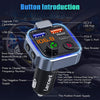 "Ultimate Car Bluetooth FM Transmitter: Fast Charging, Hands-Free Calling, Hi-Fi Sound"