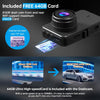 "Ultimate Dual-Camera Dash Cam Set with Wifi, Night Vision, G-Sensor, and 64GB Card - Expandable Storage up to 256GB!"