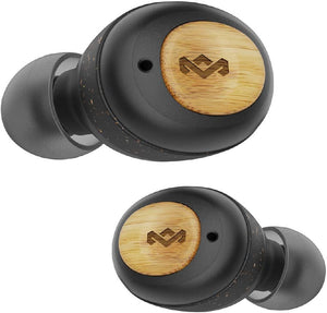 "Unleash Your Inner Champion with House of True Wireless Earphones - Long-lasting Playtime, Quick Charge Case, and Eco-Friendly Bamboo Design!"