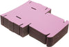"Deluxe Satin Pink Cardboard Shipping Boxes - Available in Various Sizes (Pack of 100)"