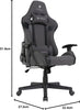 - ULTIMET Professional Gaming Chair, Breathable Fabric, 2D Armrests, Height Adjustable, 180° Reclining Backrest, Gas Piston Class 3, up to 120Kg, Black