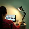 "Modern and Flexible Swing Arm Desk Lamp - Ideal for Reading, Bedside, and Office Use"