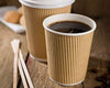 "Ultimate Deal: 500-Pack of Kraft 12Oz Ripple Disposable Coffee Cups - Perfect for Hot Drinks, Tea, and Coffee!"