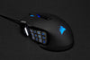 "Unleash Your Gaming Potential with the SCIMITAR RGB ELITE Wired MOBA/MMO Gaming Mouse - Dominate with 18,000 DPI, 17 Programmable Buttons, and Full Icue Compatibility - Perfect for PC, Mac, PS5, PS4, and Xbox - Sleek Black Design"