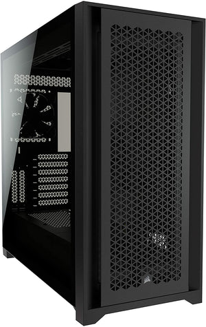 "Enhanced Air Cooling and Sleek Design:  5000D Airfow Tempered Glass Mid-Tower ATX Case - Black"