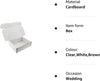 "Pack of 20 Elegant White Gift Boxes for Weddings, Presents, and Special Occasions - 18cm x 14cm x 6cm"