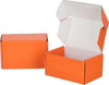 "Vibrant Orange Shipping Boxes - Pack of 50, Perfect for Mailing and Packing - Durable Corrugated Cardboard, 6X4X3 Inches"