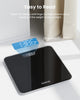 "Get Fit with our High-Precision Digital Bathroom Scale - Measure Your Body Weight with Ease! (Stone/Lb/Kg) - Sleek Black Design, Large Platform for Comfortable Weighing, Powered by Core 1S Technology"