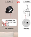 " Rechargeable LED Wall Light: Modern Dimmable Touch Control, Rotatable Bedside Lamp for Bedroom Cabinet"
