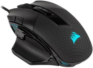 "NIGHTSWORD RGB Wired Gaming Mouse - Customizable Precision for FPS/MOBA - Ultra-High DPI - Enhanced Control with 10 Programmable Buttons - Adjustable Weight - Compatible with PC, Mac, PS5, PS4, Xbox - Sleek Black Design"