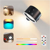 " Rechargeable LED Wall Light: Modern Dimmable Touch Control, Rotatable Bedside Lamp for Bedroom Cabinet"