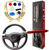 "Ultimate Car Security: Protect Your Vehicle with our Adjustable Steering Wheel Lock - Universal Fit, Anti-Theft, and Self Defense Features - Ensure Safety and Peace of Mind!"