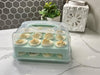 "Stylish Cupcake Carrier - Elegant White Holder for 24 Cupcakes, Travel-Friendly Two Tier Stand and Reusable Box - Perfect for Every Occasion!"