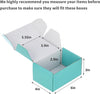 "Teal Shipping Boxes - Pack of 30: Convenient and Durable Small Cardboard Boxes for Mailing and Packing"