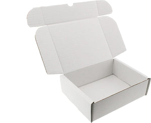 "Pack of 20 Elegant White Gift Boxes for Weddings, Presents, and Special Occasions - 18cm x 14cm x 6cm"