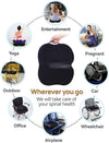 "Ultimate Comfort Memory Foam Seat Cushion - Relieve Lower Back and Sciatica Pain - Perfect for Office, Car, and Wheelchair - Travel in Blissful Comfort (Black)"