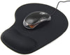 "Ultimate Comfort and Precision:  Black Anti-Slip Mouse Mat with Gel Foam Wrist Support - Enhance Your PC and Laptop Experience!"