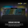 "Ultimate Gaming Keyboard: K100 RGB Optical-Mechanical with OPX Linear Switches, Elgato Stream Deck Integration, and Icue Compatibility - Perfect for PC, Mac, and Xbox Gaming - QWERTY UK Layout - Sleek Black Design!"