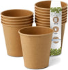 "1000 Pack of Eco-Friendly Compostable Coffee to Go Cups - Sustainable Brown Paper Cups with Water-Based Barrier"