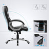 Executive Office Chair with High Back, Durable and Stable, Height Adjustable, Ergonomic, Black, OBG22BUK, 73 X 70 X (112-122) Cm