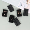 "Exquisite 24-Pack Jewelry Gift Boxes - Elegant Small Boxes with Lids and Bowknot for Rings, Earrings, and Necklaces - Perfect for Gifting - Sleek Black Design - 8× 5× 3Cm"