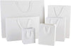 "Premium White Paper Bags with Rope Handles - Elegant and Spacious (Pack of 100)"