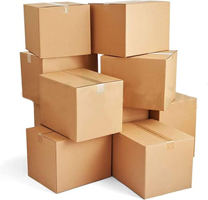 "Pack of 100 Durable Medium Brown Cardboard Boxes - Perfect for Shipping and Storage (12 x 9 x 6 inches)"