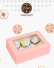 " Pink Cupcake Boxes with Window - Convenient 30 Pack Cupcake Carrier for 6 Cupcakes - Perfect Bakery Boxes for Cupcake Lovers!"