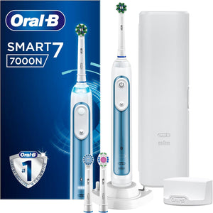 " Smart 7 Electric Toothbrush with App Connectivity and Teeth Whitening, Perfect Mother's Day Gift, 3 Brush Heads & Travel Case Included"
