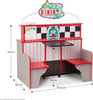 Star Diner Restaurant Playset | Pretend Play Café and Kitchen | Wooden Toy Shop| Double Sided Kitchen and Restaurant | Role Play Toy| 3+ | Gift for Boy or Girl
