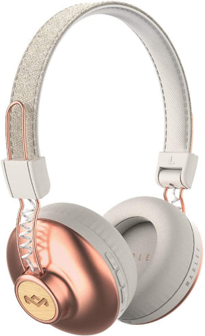 "Immerse Yourself in the House of Positive Vibration 2: Wireless Bluetooth On-Ear Headphones with Premium Sound, Noise Isolation, and 10Hrs Battery Life - Copper Edition!"