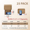 "Premium Pack of 25  Shipping Boxes - Durable White Corrugated Cardboard Boxes for Packing, Mailing, and Business Use"