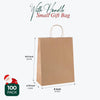 " Party Bags - 100 Pcs Brown Kraft Gift Bags with Handles for Parties, Weddings, and More!"