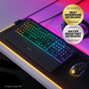 "Upgrade Your Gaming Setup with the Apex 3 RGB Gaming Keyboard - Mesmerizing 10-Zone RGB Lighting, Luxurious Magnetic Wrist Rest, and Stylish Black Design - American QWERTY Layout"